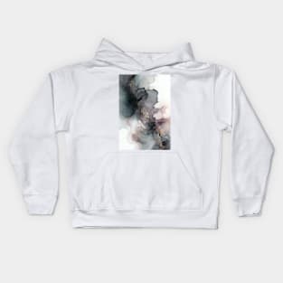 Smoky Dream - Abstract Alcohol Ink Art Kids Hoodie